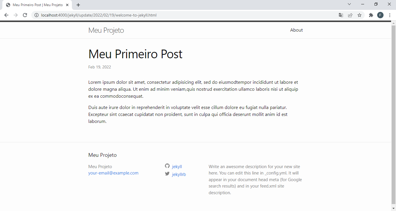  É informado o que foi instalado; uma opção para executar o comando 'ridk install' automaticamente.